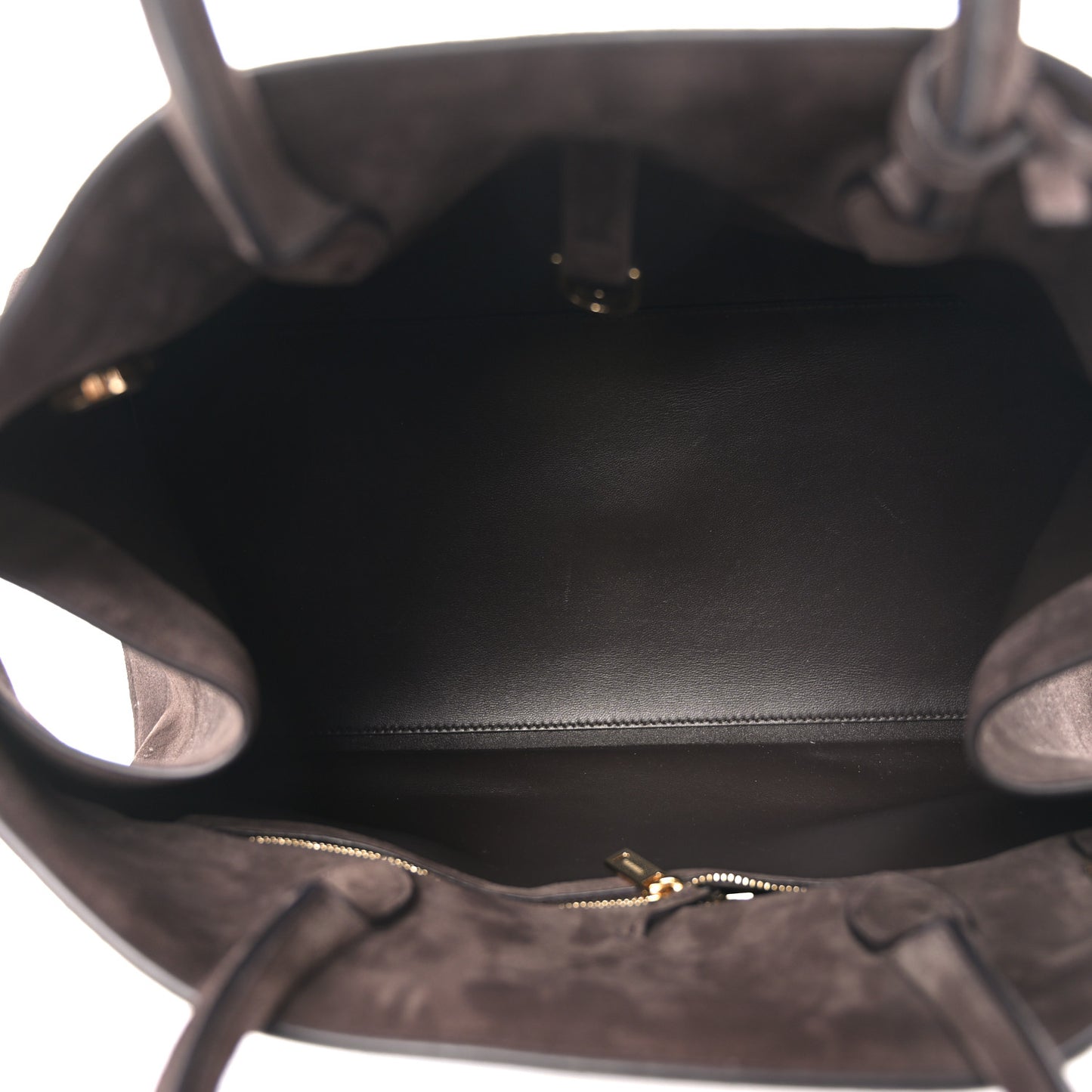 Suede Calfskin Large Hug Bag Testa Di Moro