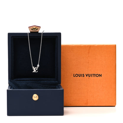 Louis Vuitton 18K White Gold Diamond Idylle Blossom LV Pendant Necklace 6 of 6