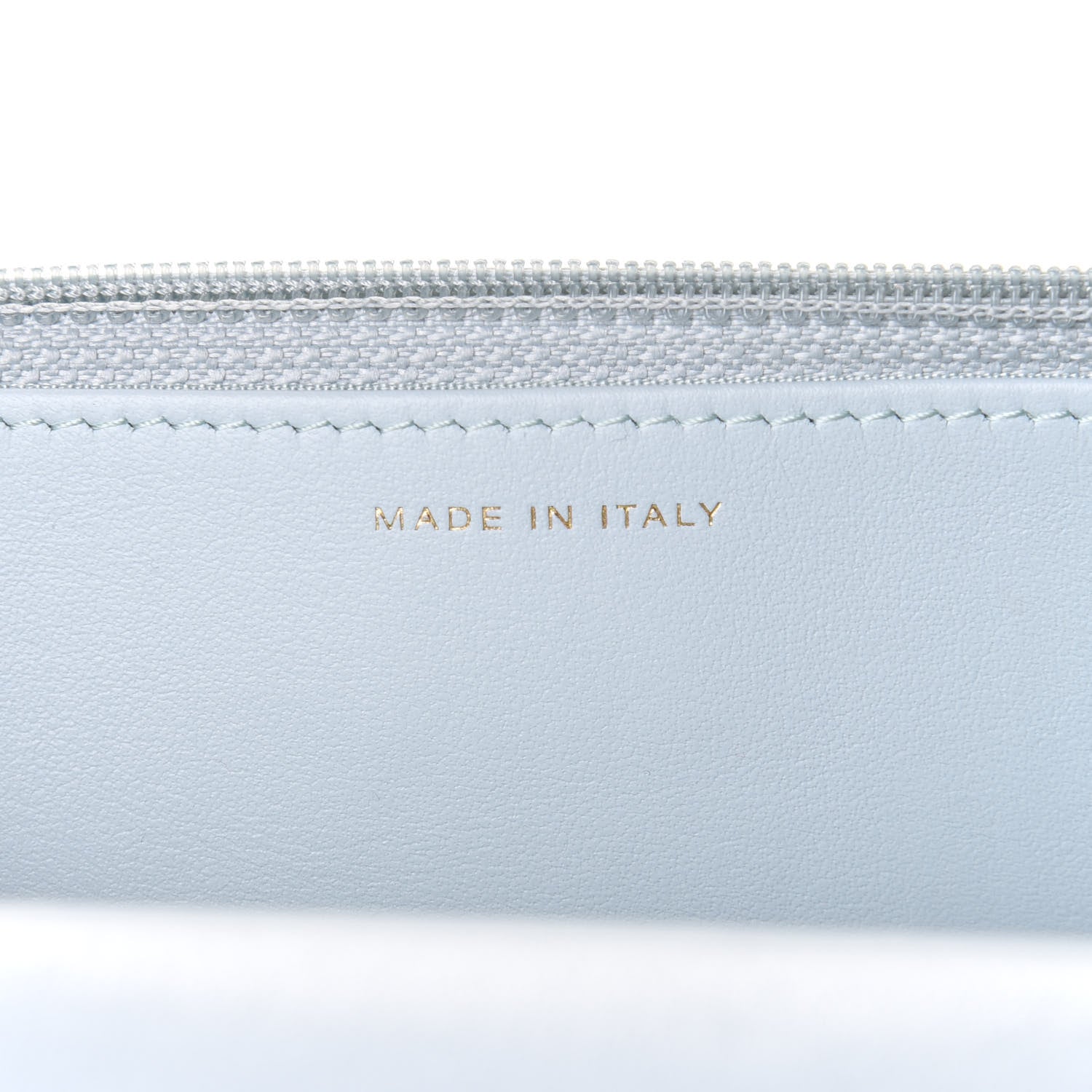 Chanel Lambskin Quilted Chanel 19 Wallet On Chain WOC Light Blue 7 of 12