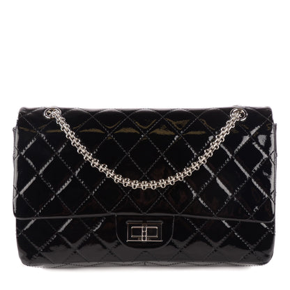 Chanel Distressed Patent Quilted 2.55 Reissue 227 Flap Black 1 of 10