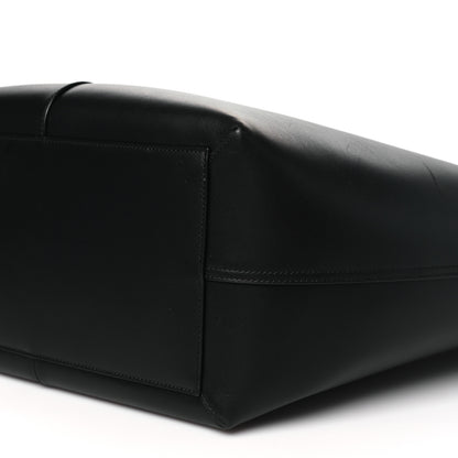Saint Laurent Smooth Calfskin Maxi Trapezoid Shopping Tote Black 10 of 11