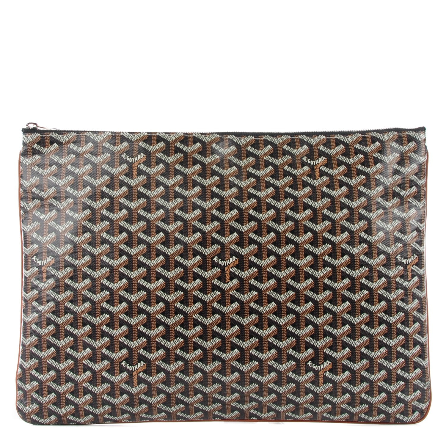 Goyard Goyardine Senat Pochette GM Black Gold 1 of 9