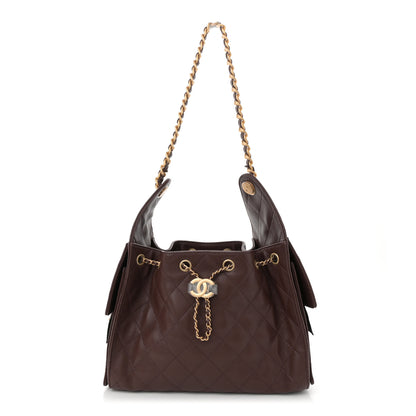 Chanel Caviar Quilted Small Chanel 25 Handbag Dark Brown 1 of 10