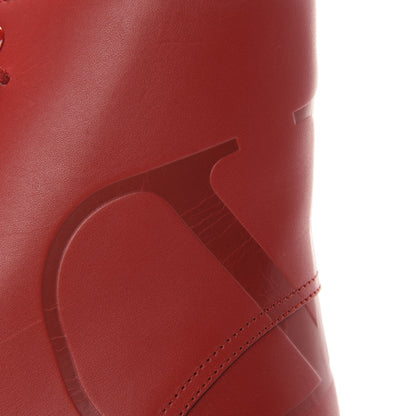 Valentino Garavani Calfskin Womens VLOGO 35mm Combat Boots 39 Rouge Pur 9 of 9