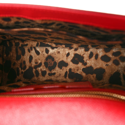 Dolce & Gabbana DOLCE GABBANA Dauphine Medium Miss Sicily Satchel Dark Red 5 of 9
