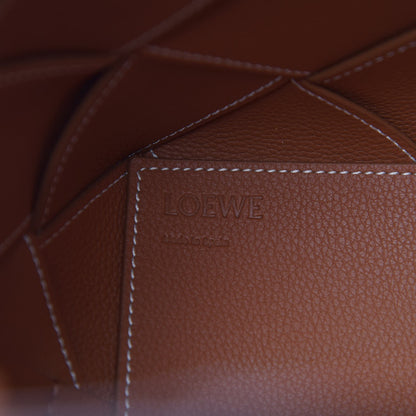Loewe Calfskin Woven Basket Bag Tan 7 of 9