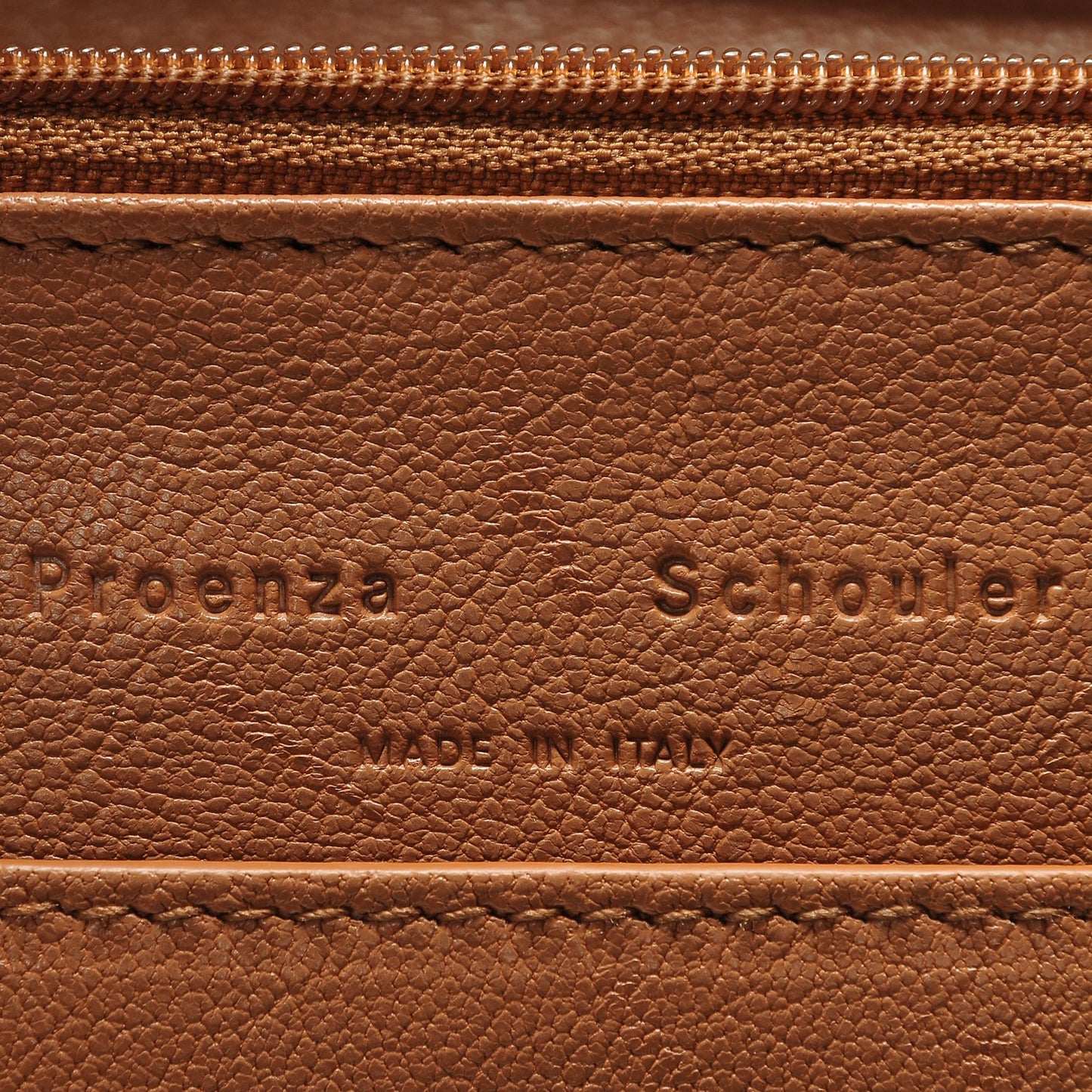 Lambskin PS1 Large Chain Wallet Saddle