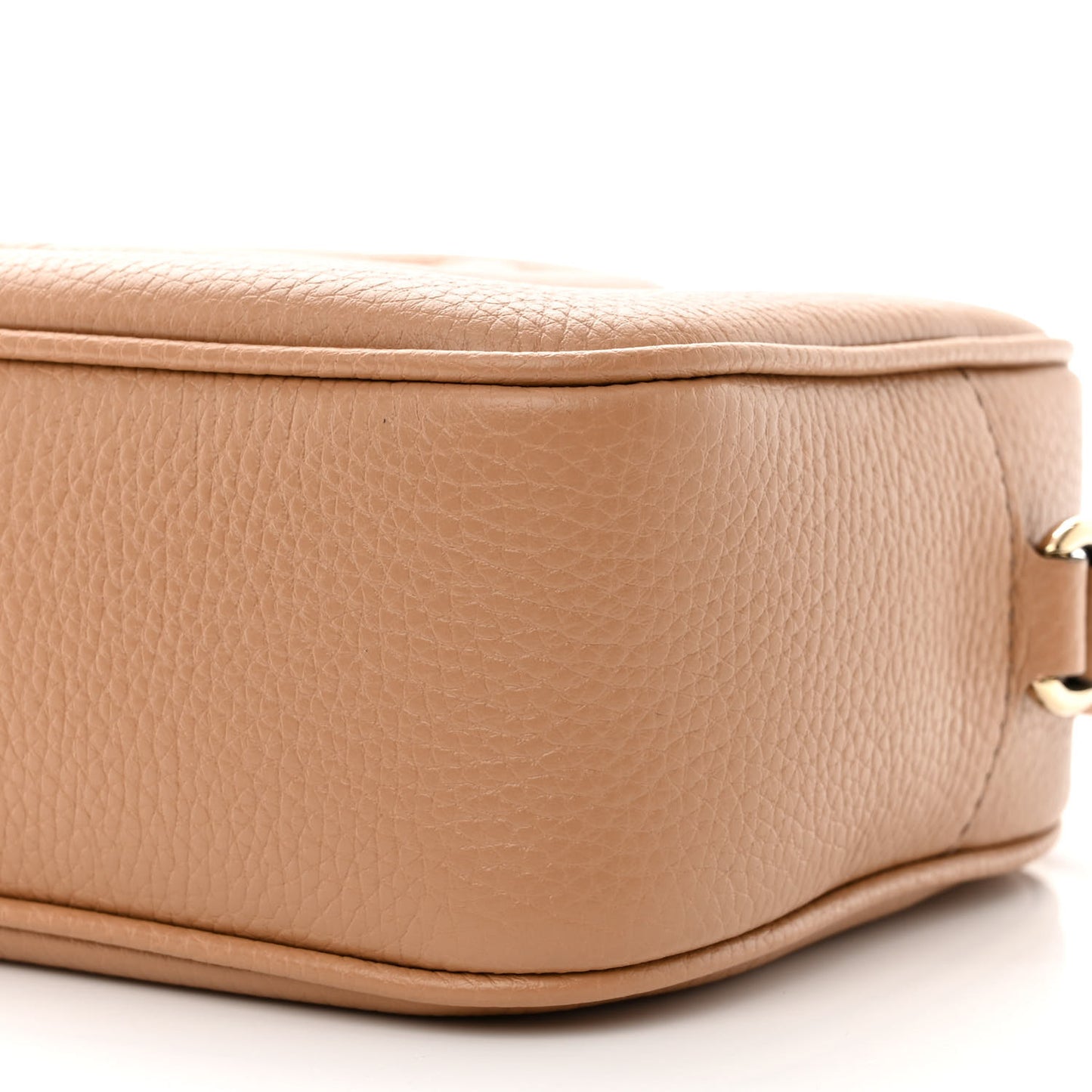 Pebbled Calfskin Small Soho Disco Bag Camelia