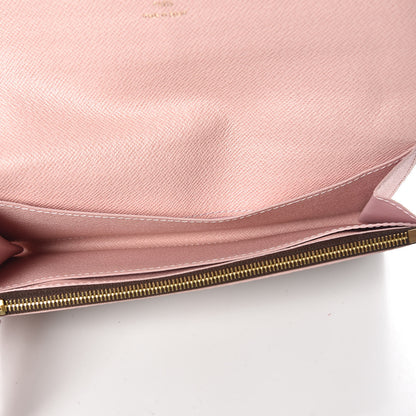 Louis Vuitton Damier Ebene Caissa Wallet Rose Ballerine 6 of 7