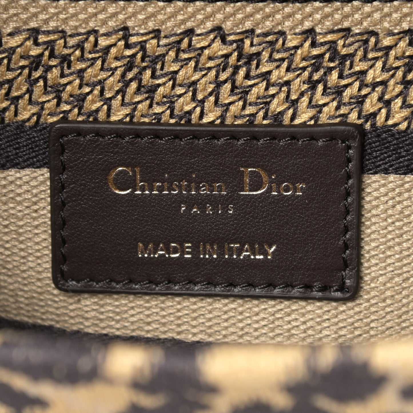 Canvas Medium Mizza Embroidered Lady D-Lite Beige Multicolor