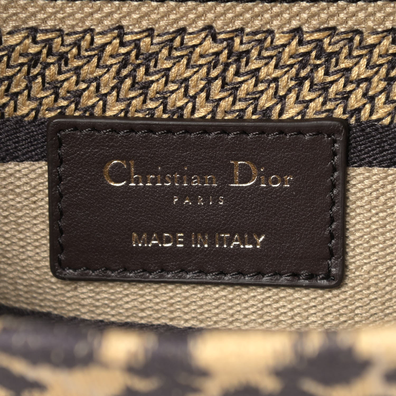 Christian Dior Canvas Medium Mizza Embroidered Lady D-Lite Beige Multicolor 6 of 11