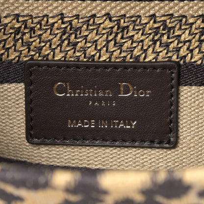 Christian Dior Canvas Medium Mizza Embroidered Lady D-Lite Beige Multicolor 6 of 11