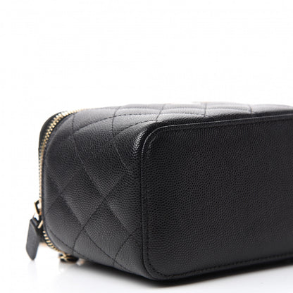 Chanel Caviar Quilted Small Vanity Case With Chain Black 6 of 11