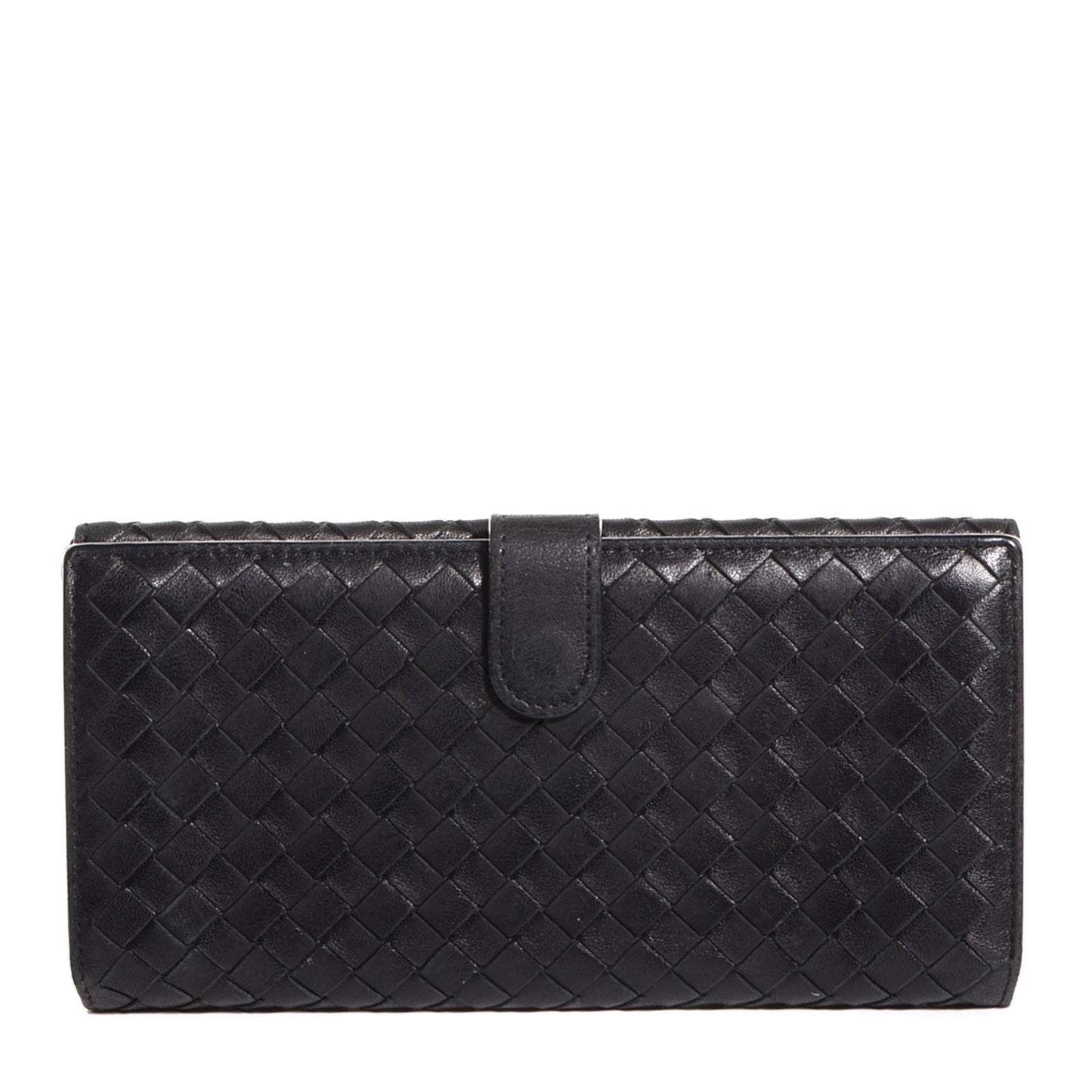 Nappa Intrecciato Continental Wallet Black