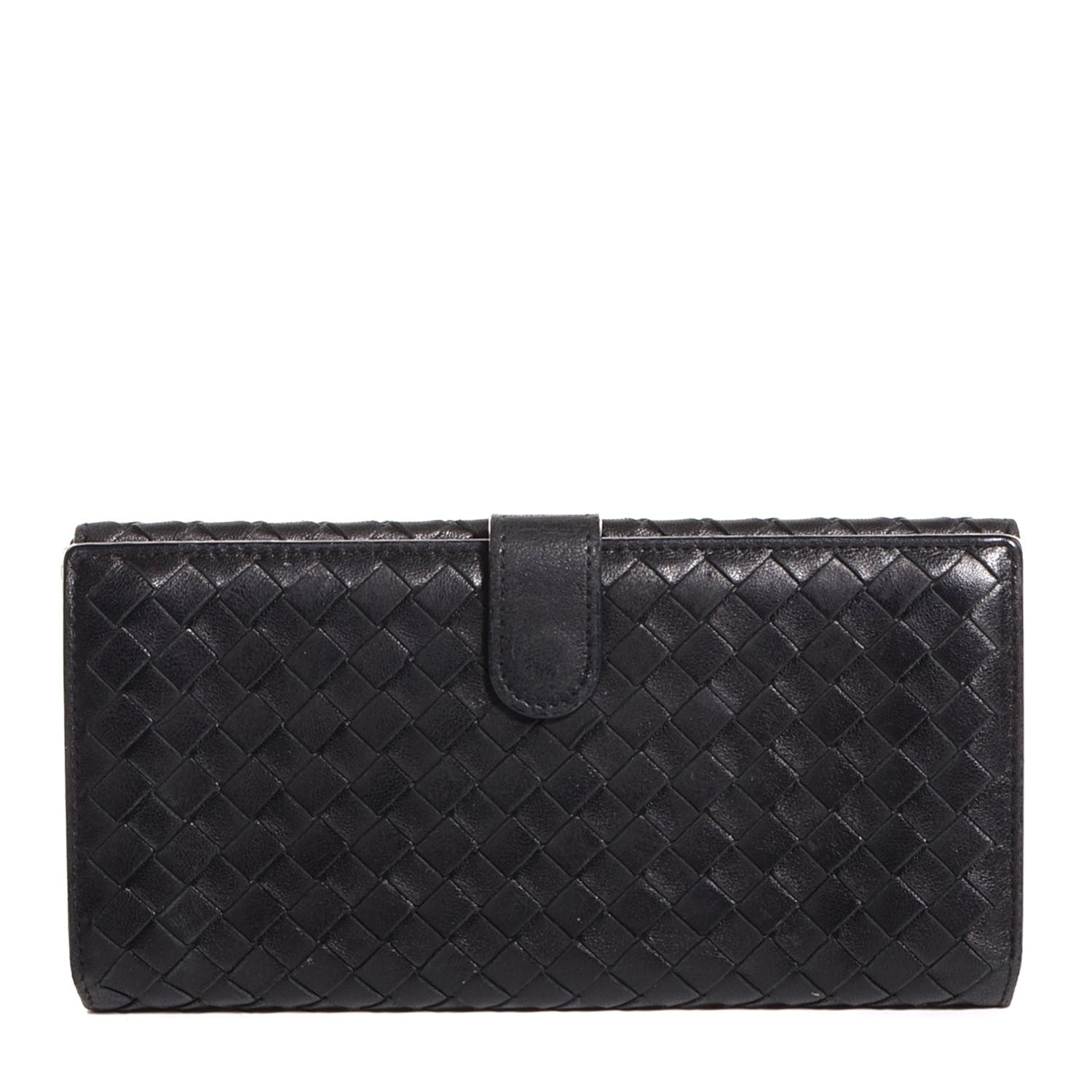 Bottega Veneta Nappa Intrecciato Continental Wallet Black 1 of 8