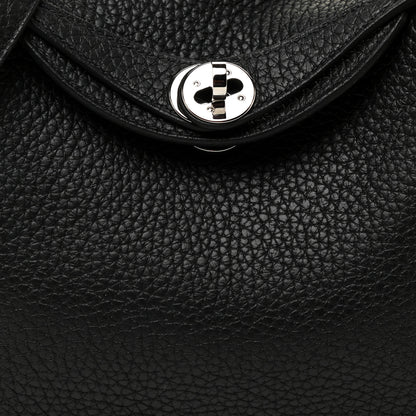 Hermes Taurillon Clemence Mini Lindy 20 Black 7 of 11