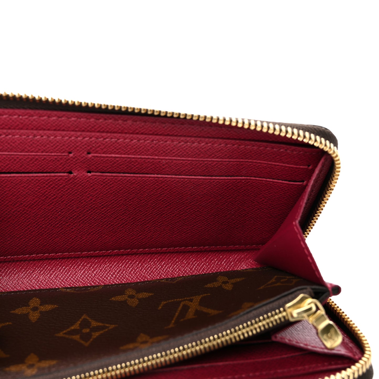 Monogram Clemence Wallet Fuchsia