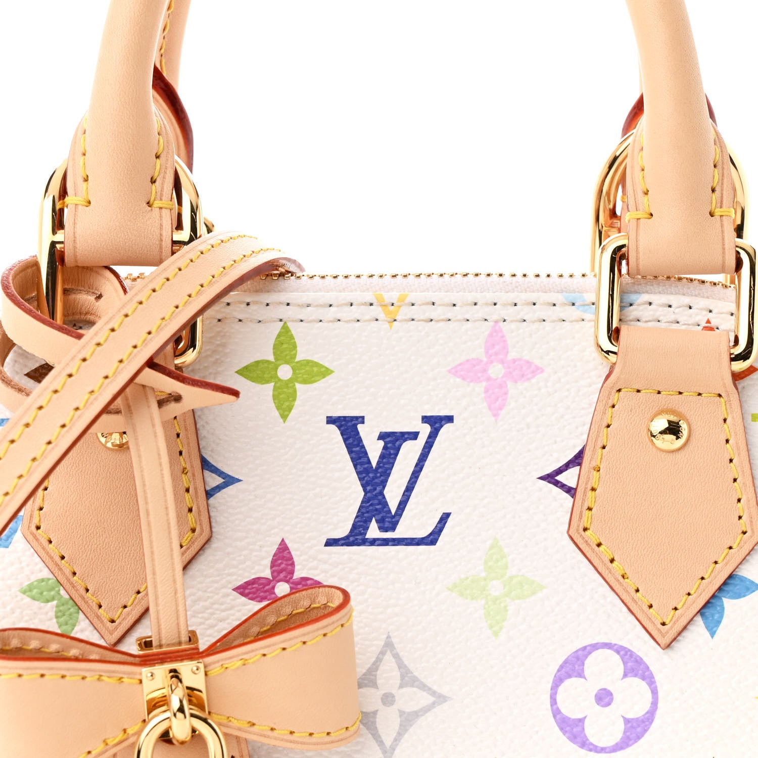 Louis Vuitton LV x TM Monogram Multicolor Alma BB White 7 of 10