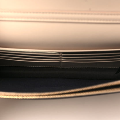 Fendi Vitello King Tamponato Logo Embossed Medium Wallet On Chain Poudre 5 of 9