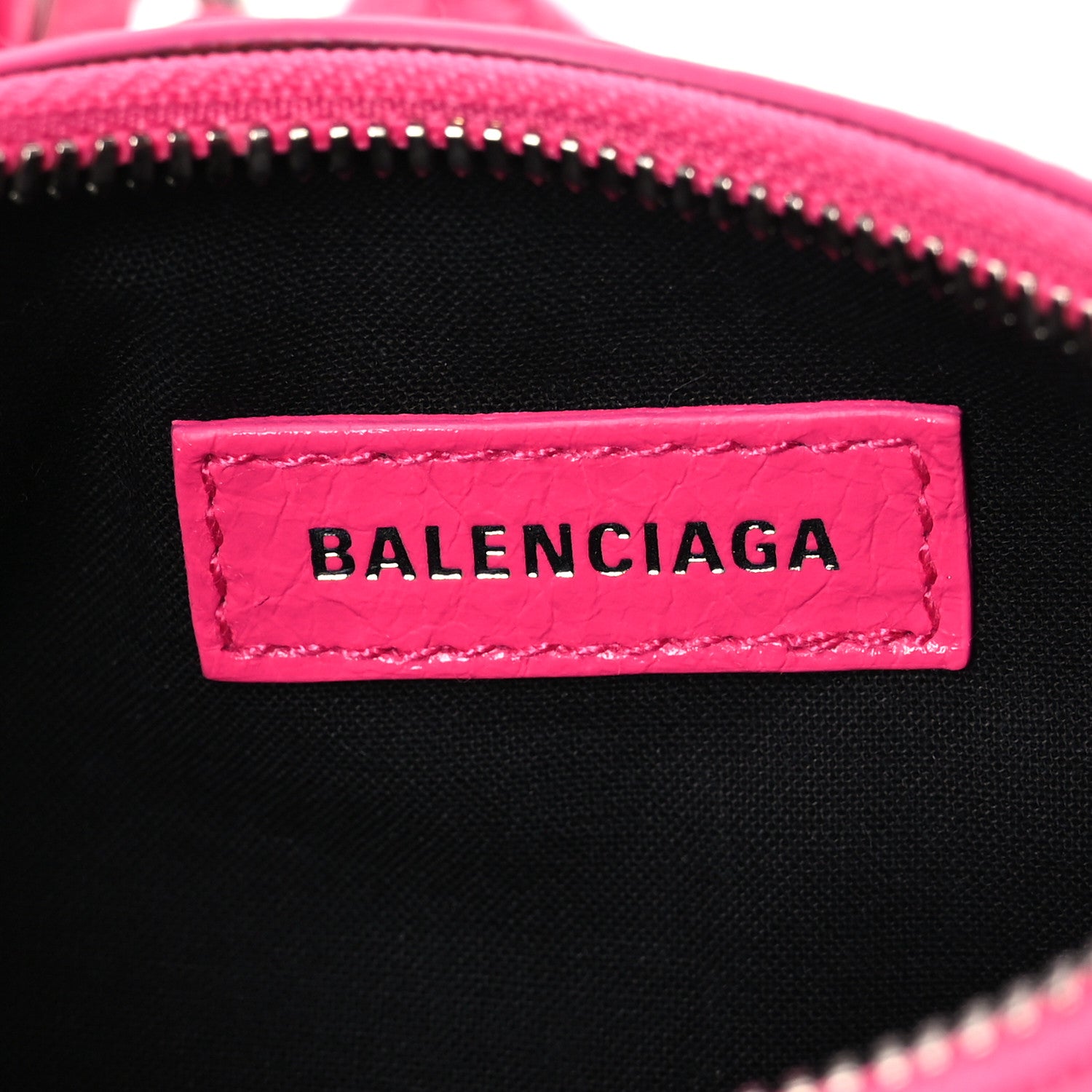 Balenciaga Agneau Arena Le Cagole Shoulder Bag XS Hot Pink 7 of 12