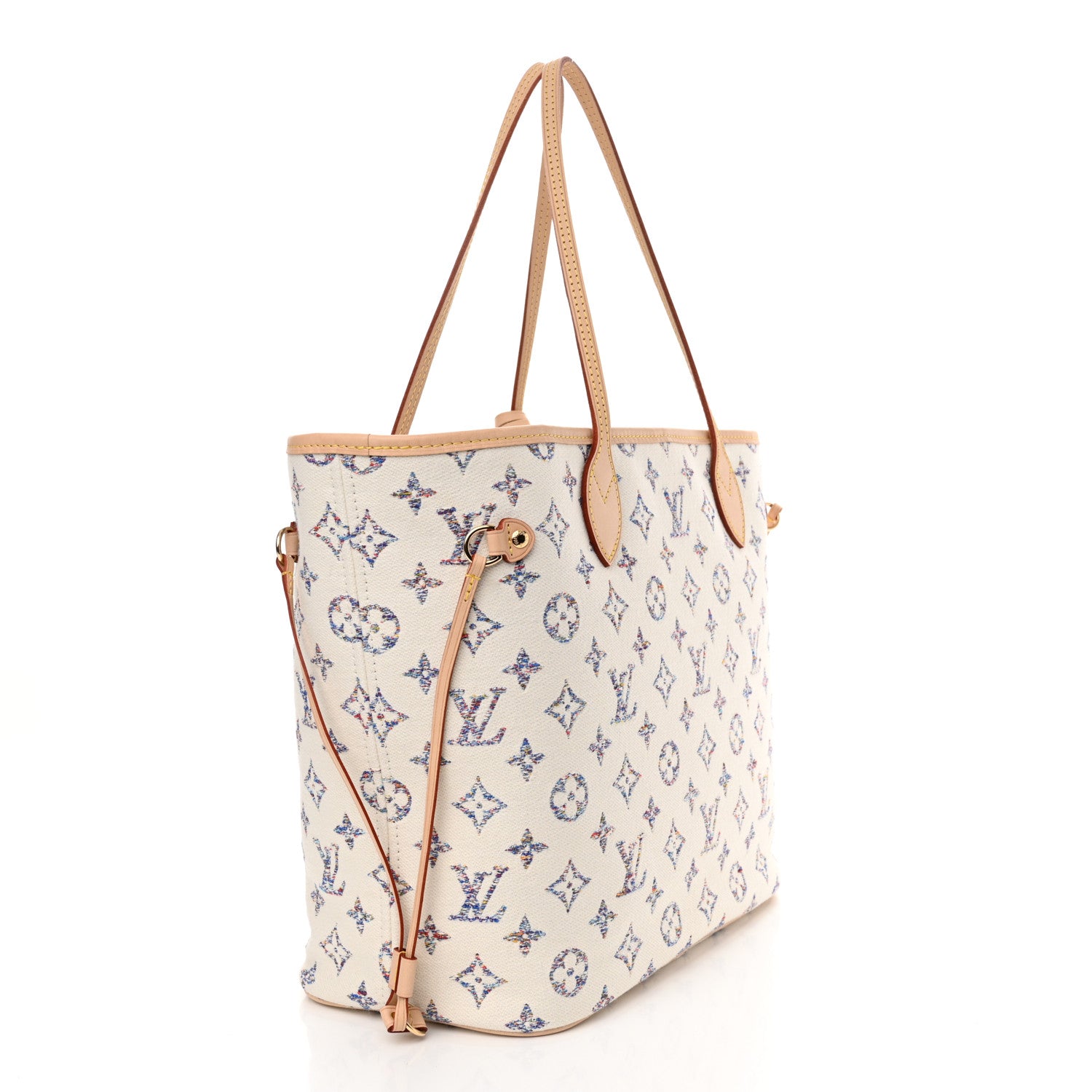 Louis Vuitton Monogram Jacquard Neverfull MM Multicolor Beige 4 of 10