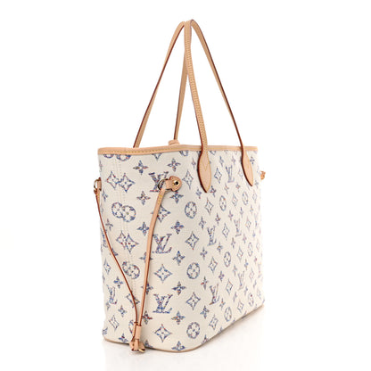 Louis Vuitton Monogram Jacquard Neverfull MM Multicolor Beige 4 of 10