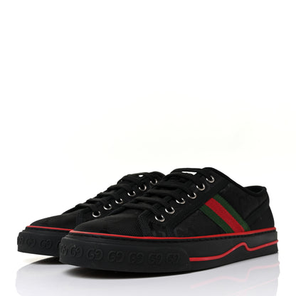 Gucci Econyl Nylon Web Monogram Off The Grid Womens 1977 Tennis Sneakers 40 Black 3 of 7