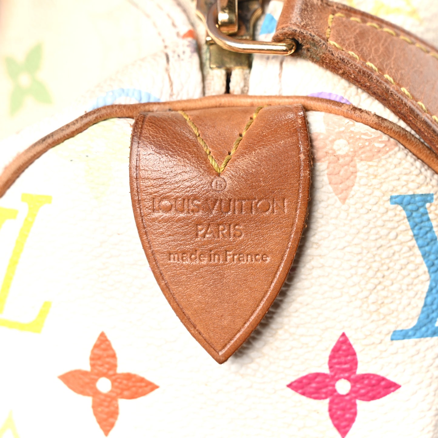 Monogram Multicolor Speedy 30 White