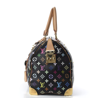 Louis Vuitton Monogram Multicolor Keepall 45 Black 7 of 9