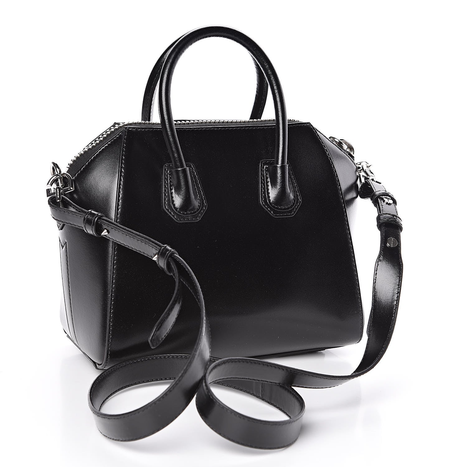 Givenchy Shiny Lord Calfskin Mini Antigona Black 3 of 10