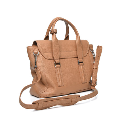 3.1 Phillip Lim 3.1 Textured Calfskin Medium Pashli Satchel Tan 2 of 9