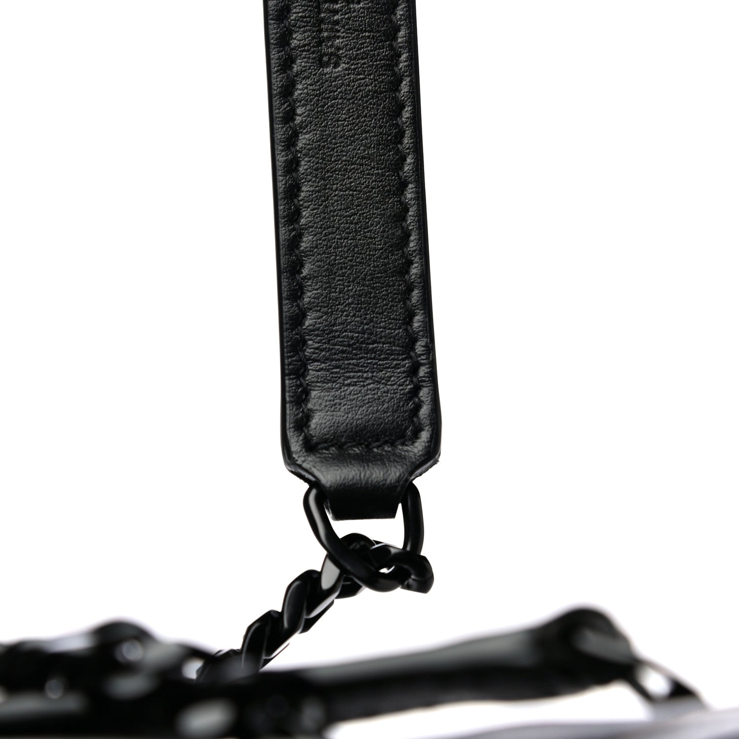 Saint Laurent Calfskin Y Quilted Monogram Medium Loulou Chain Satchel Black 13 of 13