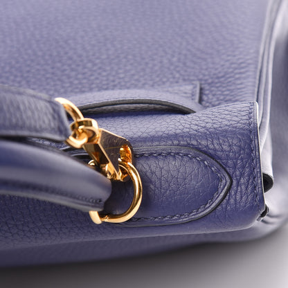 Hermes Taurillon Clemence Kelly Retourne 28 Bleu Encre 17 of 41