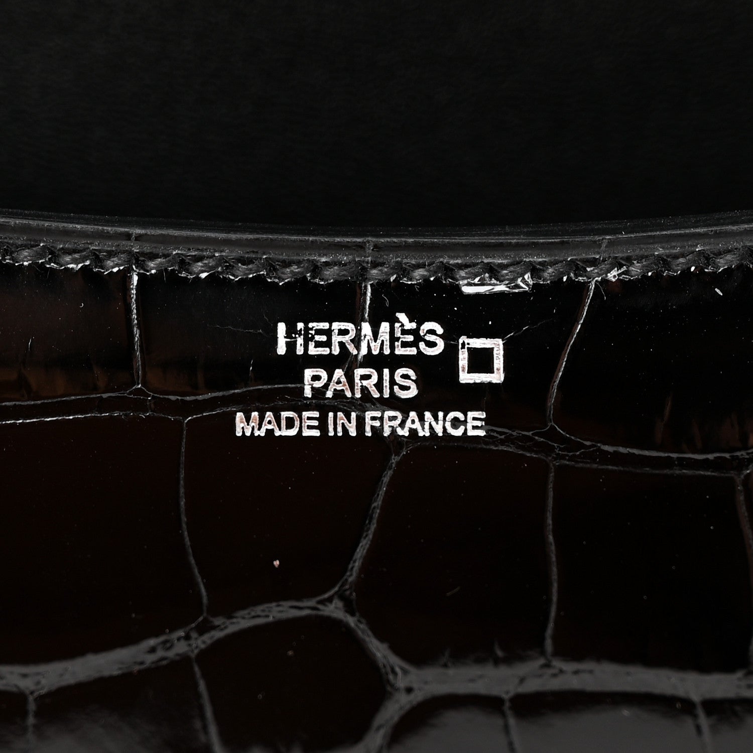 Hermes Shiny Alligator Constance 18 Black 7 of 14
