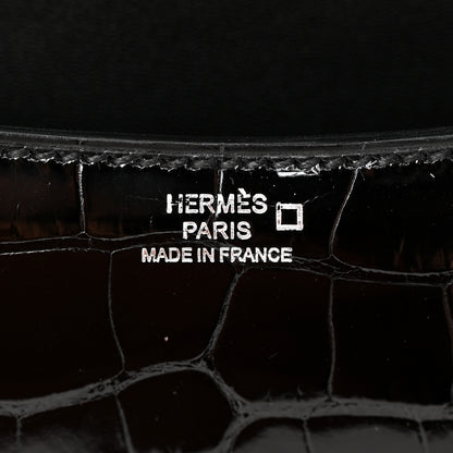 Hermes Shiny Alligator Constance 18 Black 7 of 14