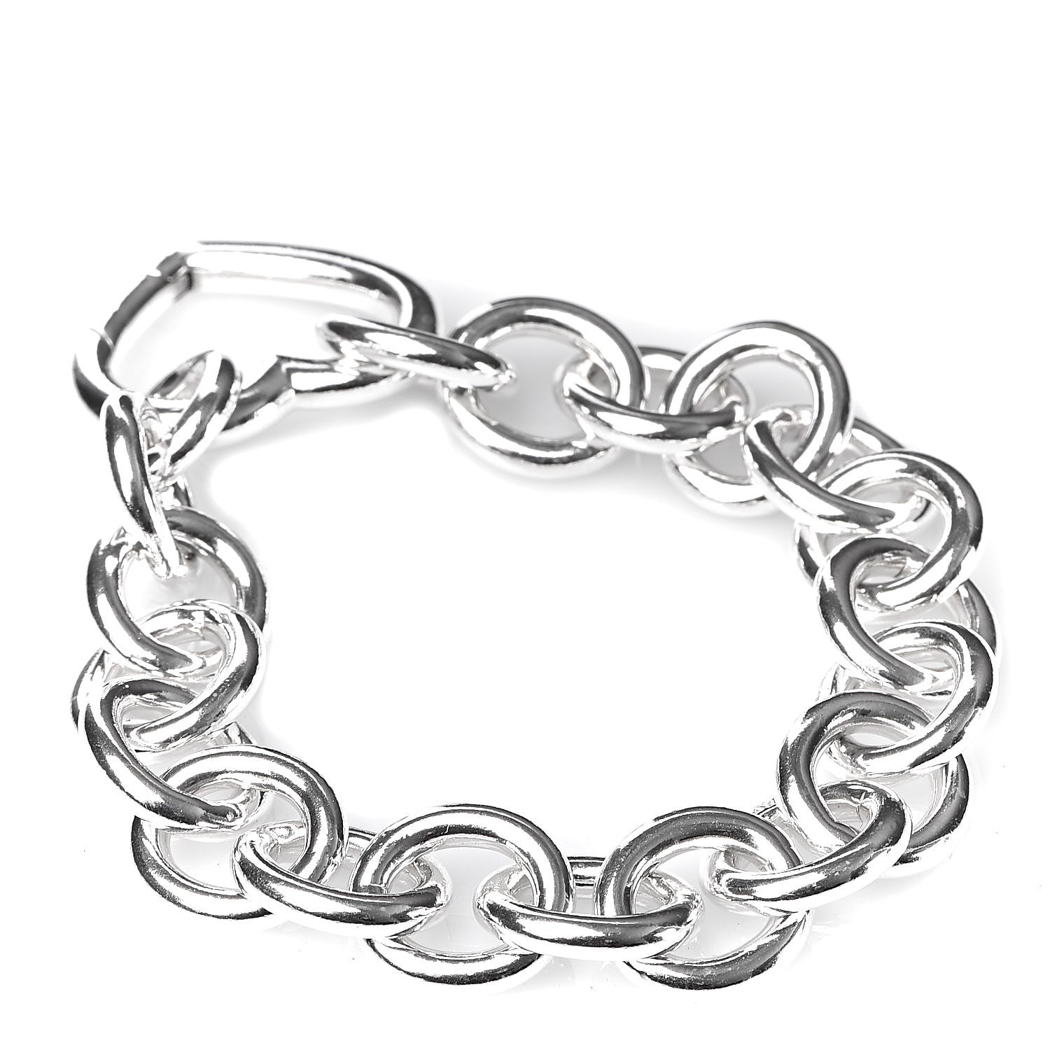 Tiffany Sterling Silver Open Heart Clasp Bracelet 3 of 5
