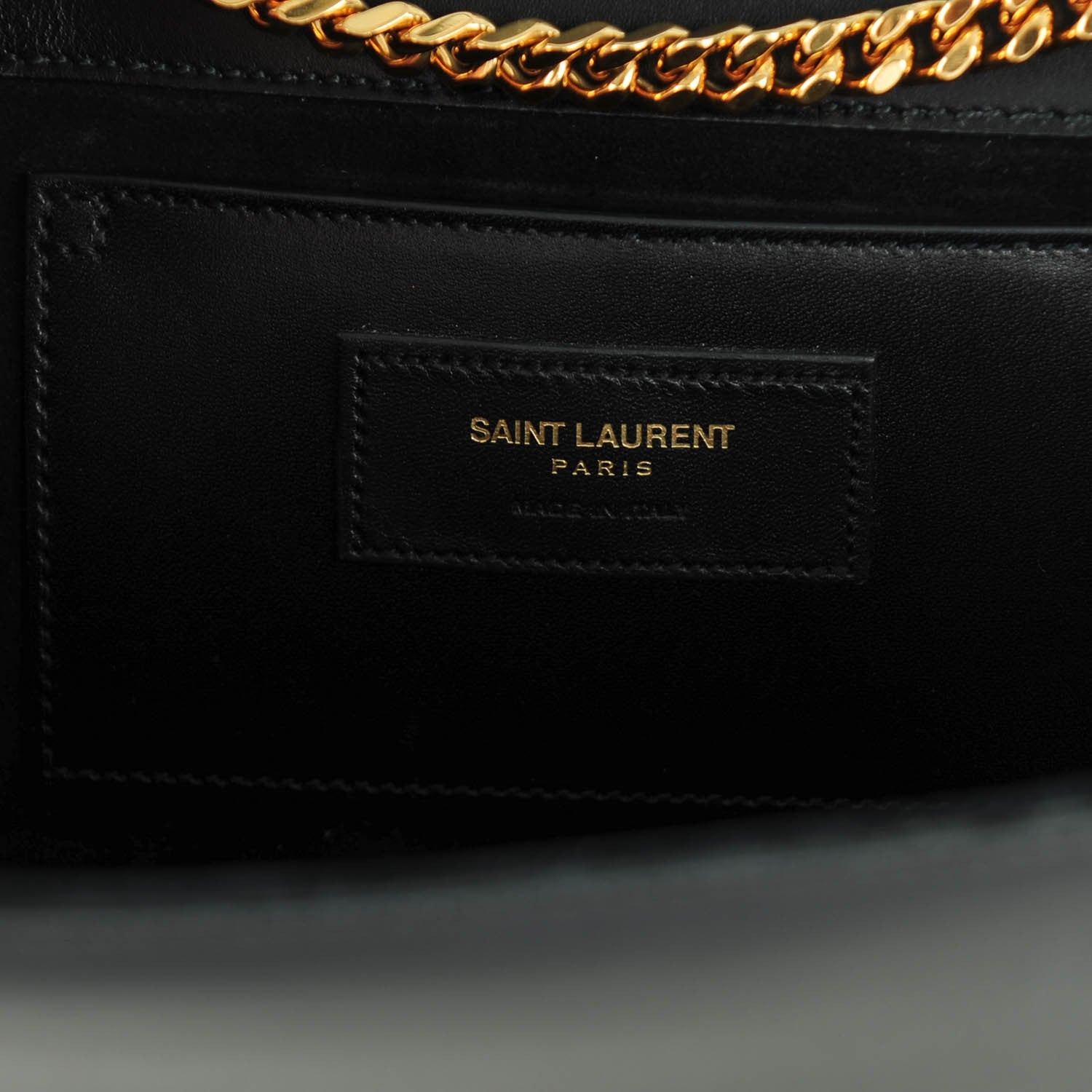 Saint Laurent Smooth Calfskin Medium Classic Monogram Kate Tassel Satchel Black 6 of 6