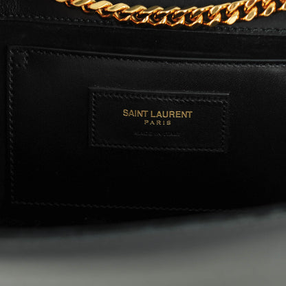 Saint Laurent Smooth Calfskin Medium Classic Monogram Kate Tassel Satchel Black 6 of 6