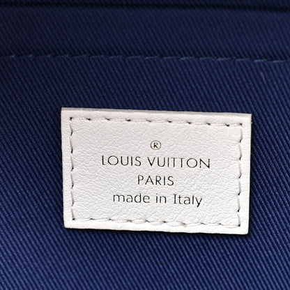 Louis Vuitton Jacquard Velvet Monogram Palm Springs Backpack Mini Blue 6 of 10