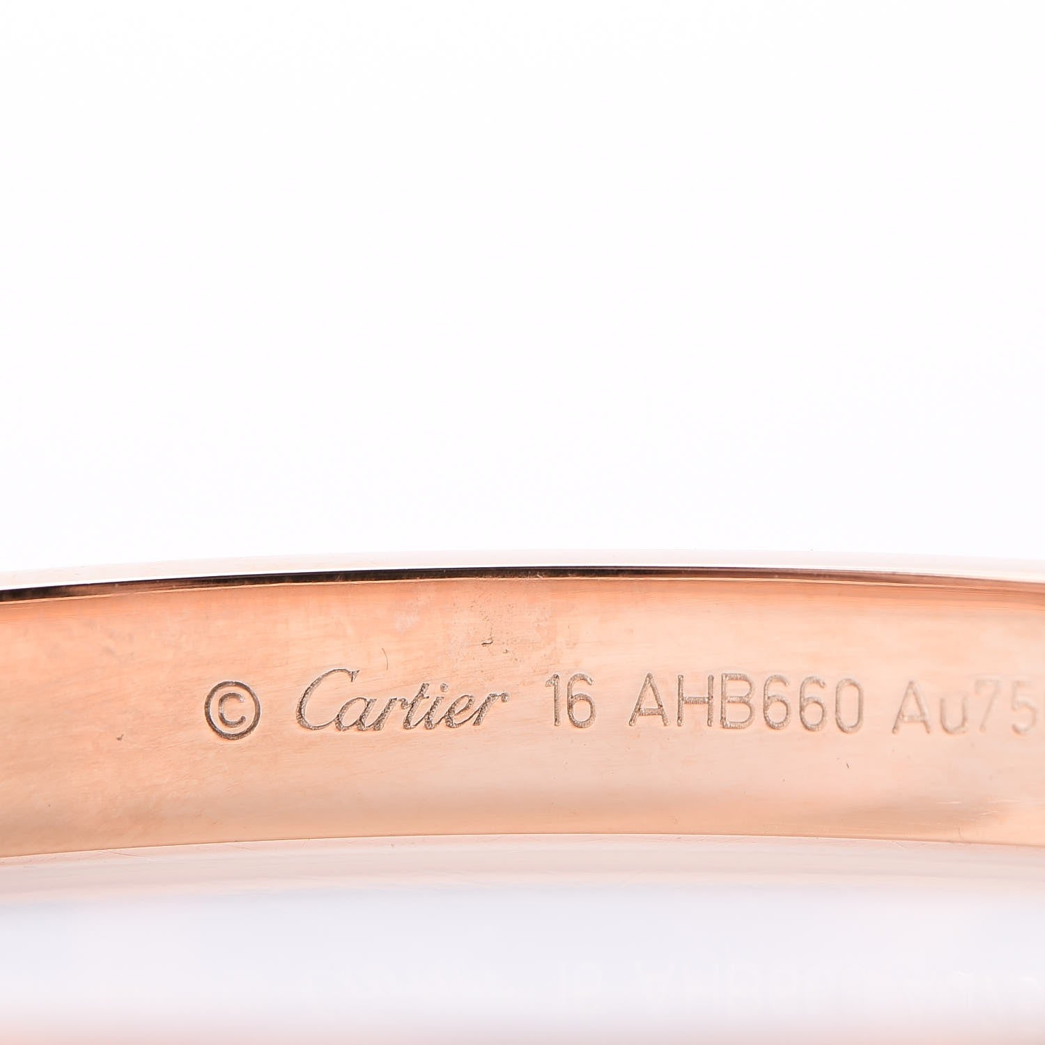 Cartier 18K Pink Gold LOVE Bracelet 16 6 of 10