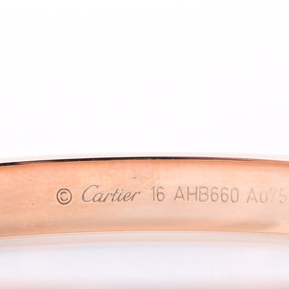 Cartier 18K Pink Gold LOVE Bracelet 16 6 of 10