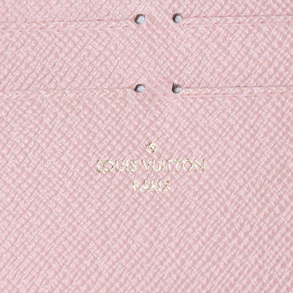 Louis Vuitton Calfskin Felicie Card Holder Insert Rose Ballerine 5 of 6