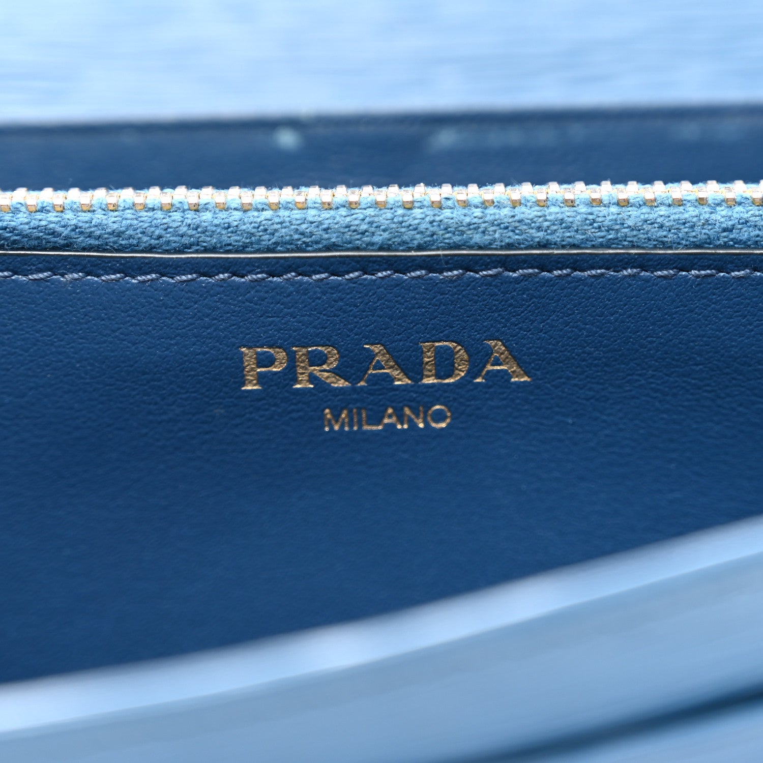 Prada Vitello Move Continental Flap Wallet Cobalto 6 of 8