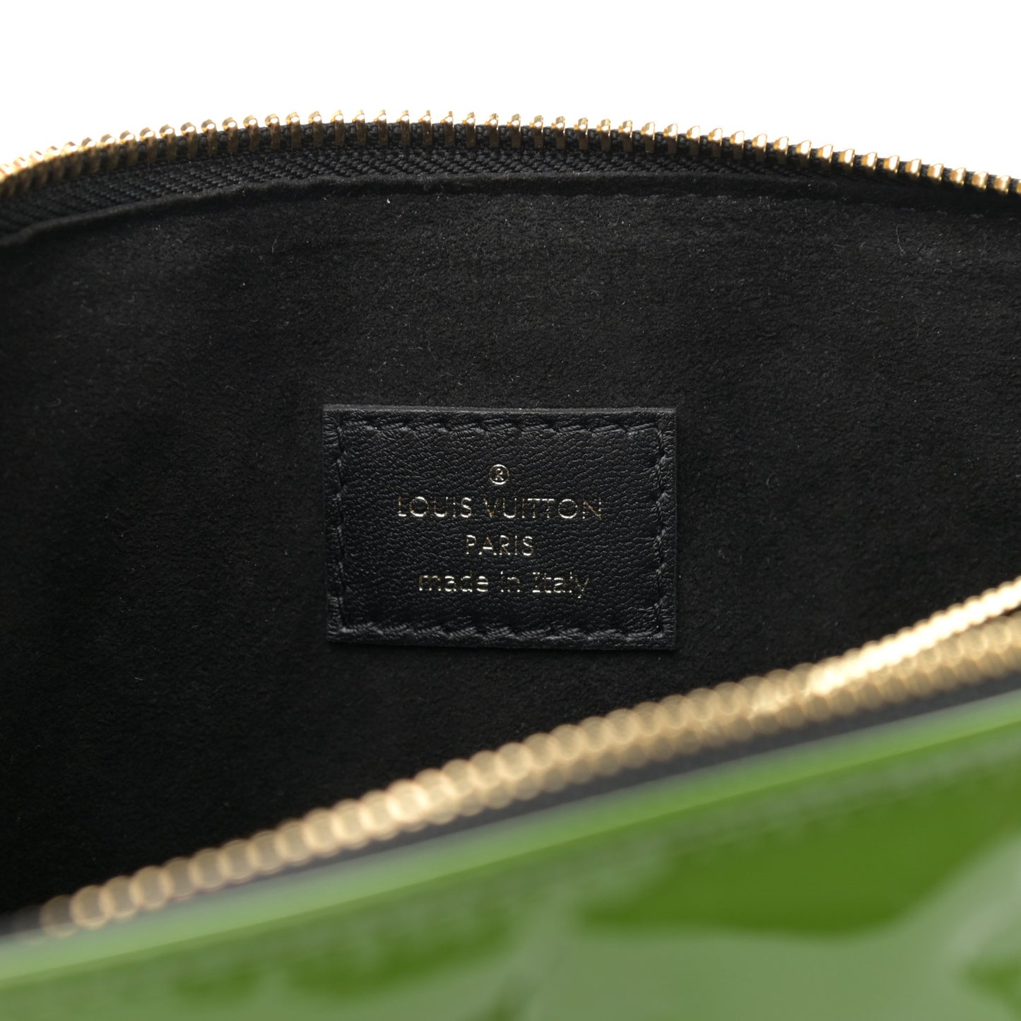 Patent Embossed Monogram Coussin PM Green Black