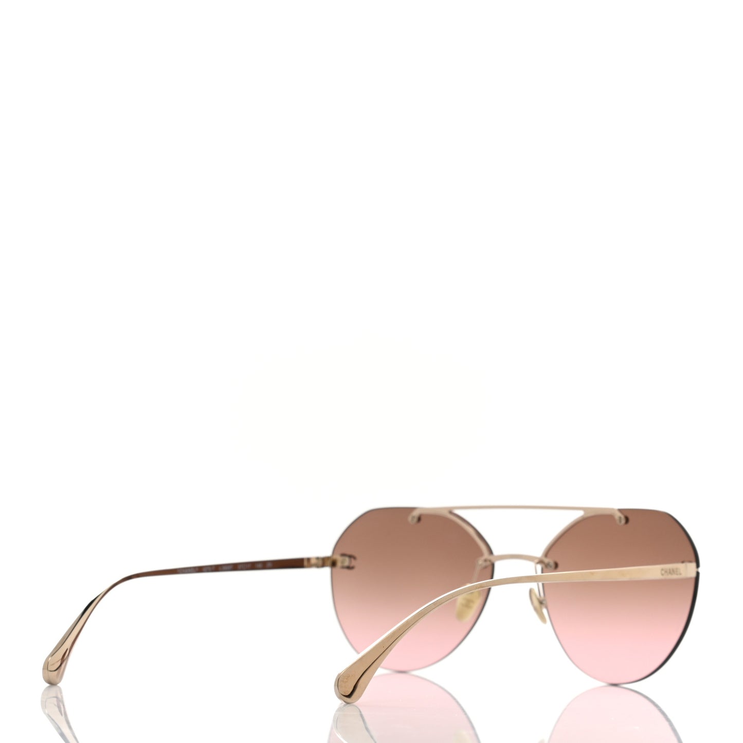 Titanium CC Pilot Aviator Sunglasses 4272-T Gold