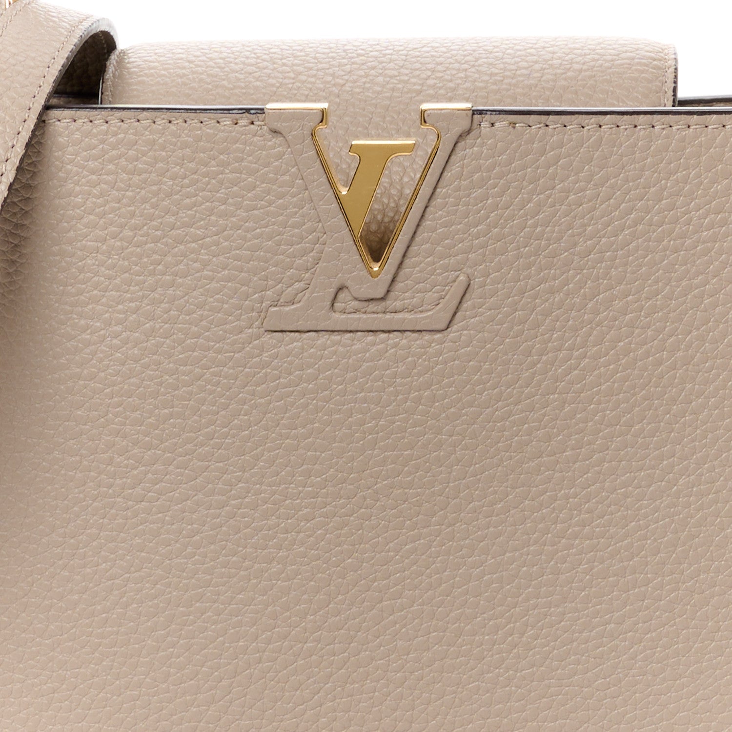 Louis Vuitton Taurillon Capucines BB Galet 7 of 10
