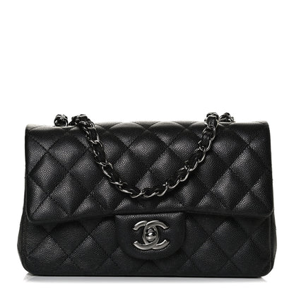 Chanel Iridescent Caviar Quilted Mini Rectangular Flap Black 2 of 13