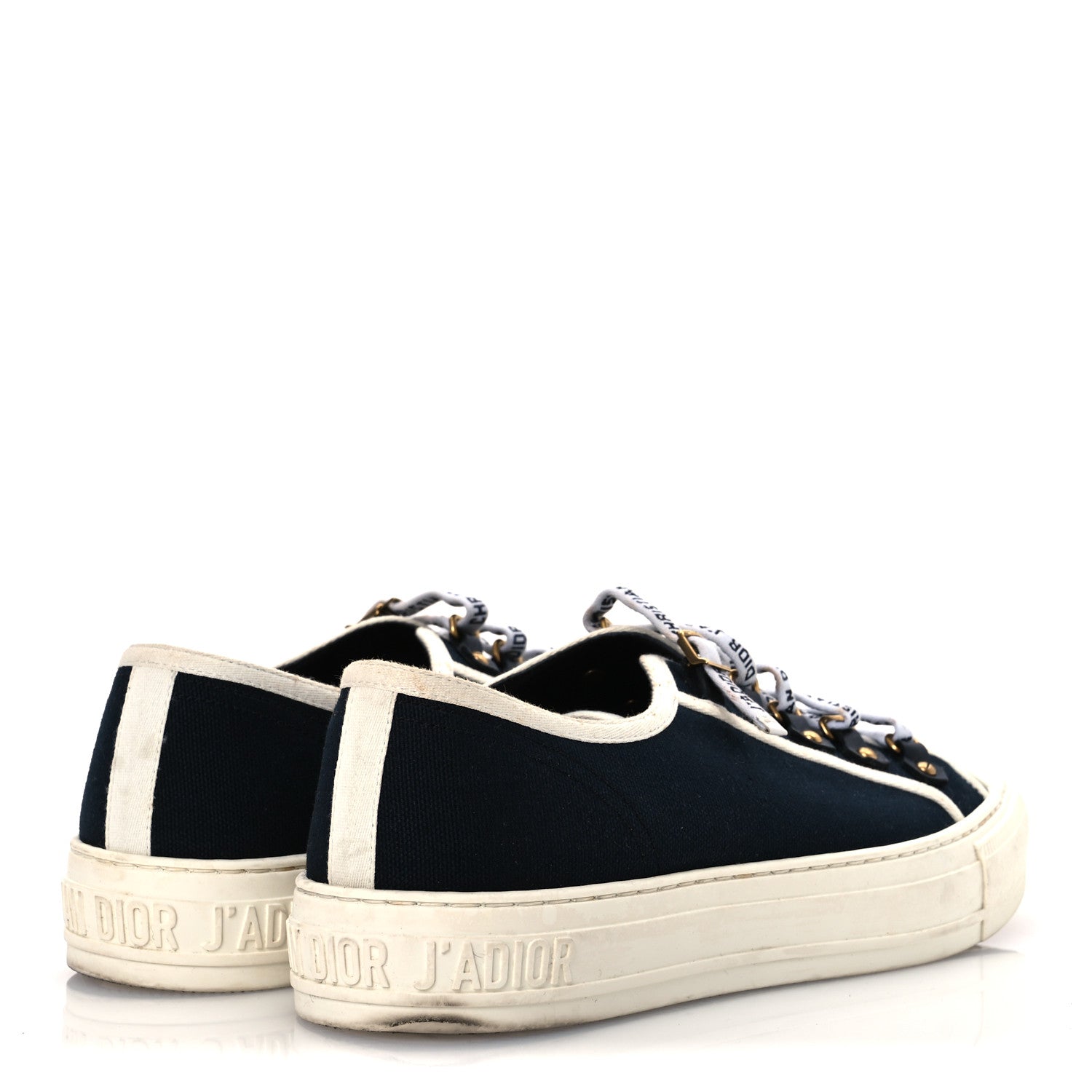 Christian Dior Canvas Womens Walk'n'Dior Low Top Sneakers 40 Navy 5 of 16