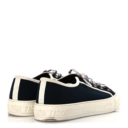 Christian Dior Canvas Womens Walk'n'Dior Low Top Sneakers 40 Navy 5 of 16