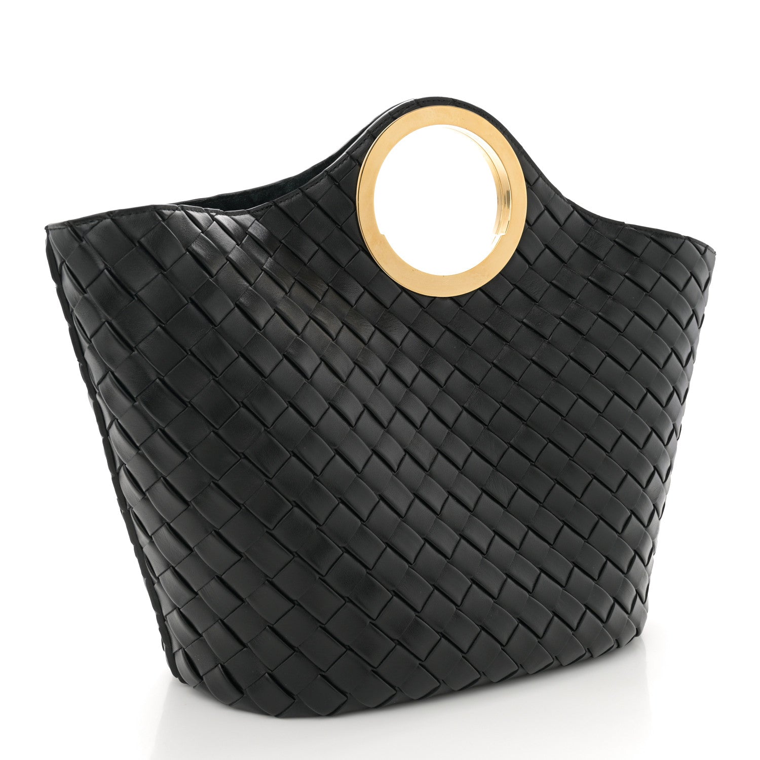 Bottega Veneta Calfskin Intrecciato Picnic Black 1717082